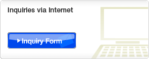 Inquiries via Internet Inquiry Form